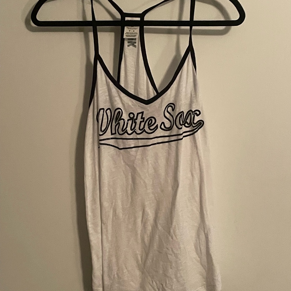 Pink White Sox Tank